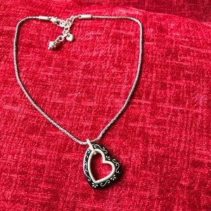 Reversible Brighton heart necklace 16” chain